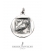 271 Silver ancient Greek coin pendant reproduction with owl of wisdom