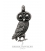 Large Athens Wise Owl Pendant. Ancient jewelry reproductions from Greek Jewelry Shop 
