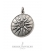 Macedonia Star/Sun/Starburst pendant in solid sterling silver - Large