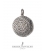 251/K Medium sized round silver Phaistos disc (disk) pendant - Hellenic jewelry