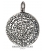Extra large silver festos disk pendant