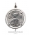 Byzantine Christ Pendant. Sterling silver Jesus pendant from Byzantine coin