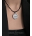 Byzantine silver coin Pendant. Sterling silver Jesus pendant with Byzantium coin