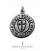 Sigilium templi cross seal templar pendant (cross pattée) in sterling silver