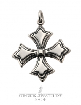 Sterling Silver Byzantine Cross pattée - Shop the finest Greek orthodox crosses online
