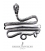 Snake goddess bracelet. Silver serpent armlet by GreekJewelryShop.com