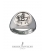 Pegasus mythoical horse silver chevalier coin ring. Greek jewelry shop