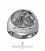 Large Phillip II Macedon Men's coin ring depicting Zeus from silver