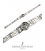 1157 Greek Key / Meander Silver Bracelet with Owl of Wisdom Coin
