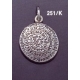 251/K Medium convex Phaistos disc pendant (23mm diameter)