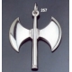 257 Sterling Silver Minoan Double Headed Axe Pendant (XXL)