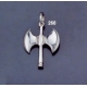 260 Sterling Silver Minoan Double Headed Axe Pendant (M)