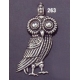 263 Large Athens Wise Owl Pendant