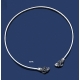 67/A Ram Solid Silver Torc Collar Necklace (S)