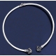1060 Ram Solid Silver Collar Necklace (L)