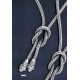 1065 Hand woven Greek sterling slver torc necklace