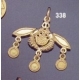 338/18K Malia bees pendant 18 carrat yellow gold