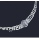 1172 Greek Key Meander Necklace With Alexander the Great (Lysimachos) Coin (M)