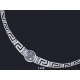 1179 Greek Key/Meander Necklace with Owl Of Wisdom Coin (S)