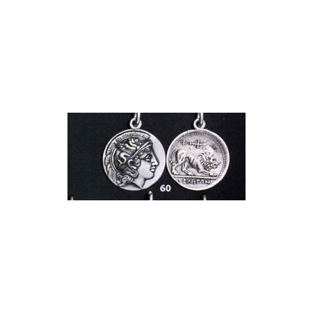 60 Athenian Didrachm, Goddess Athena, Lion