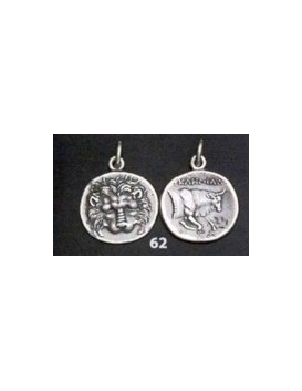 62 Samos Lion head tetradrachm pendant