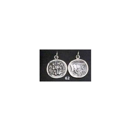 62 Samos Lion head tetradrachm pendant