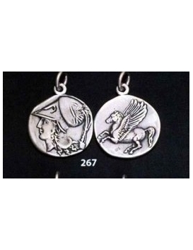 267 Corinth stater coin Athena and pegasus