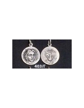403/C Rhodes - Helios sun god and rose