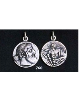 760 Dionysus/Bacchus phallic Satyr coin