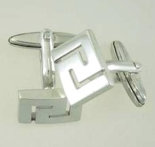 Greek Key Meander cufflinks